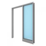 commercial hollow metal sidelite frame