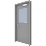 door with glass vision lite kit