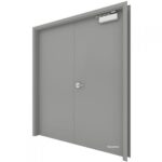 double hollow-metal doors