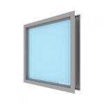 hollow metal borrowed lite steel window frame