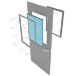 lite kit installed in hollow metal door